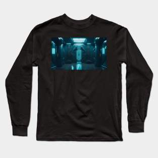 Spaceship futuristic interior Long Sleeve T-Shirt